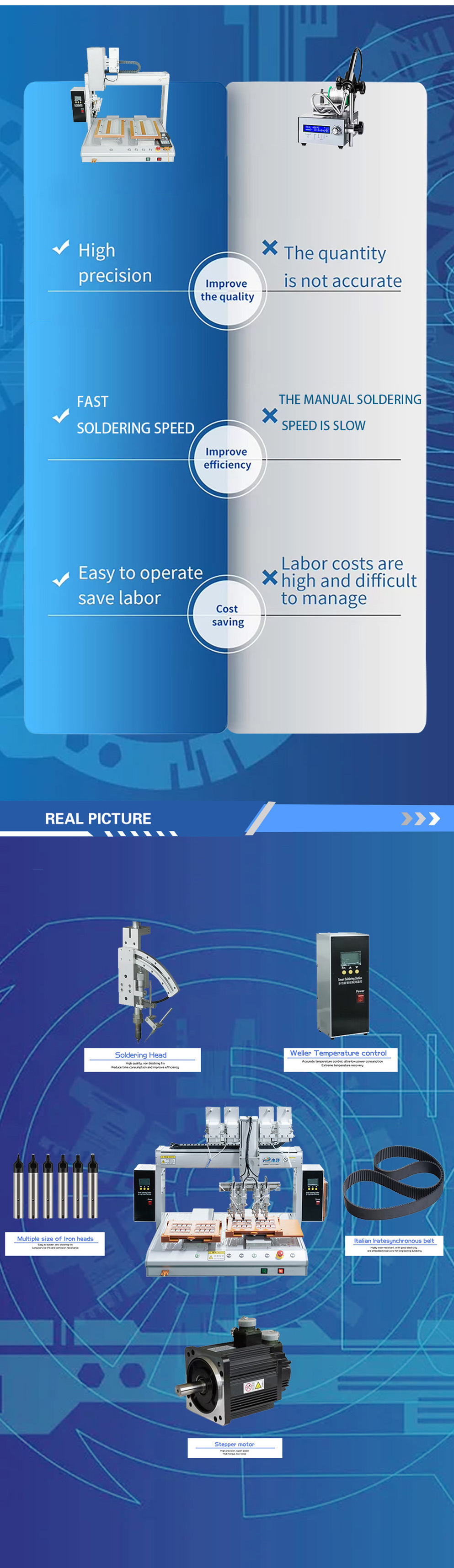 آلة لحام 6331r ثنائية المحطة للحام لوحات PCB 10
