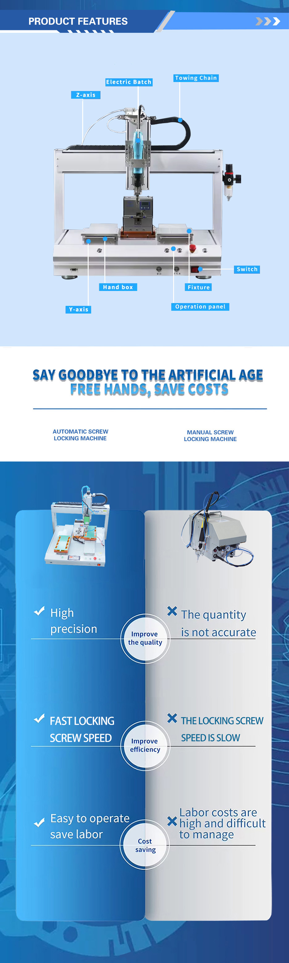 Double-station external hexagon screw machine 9