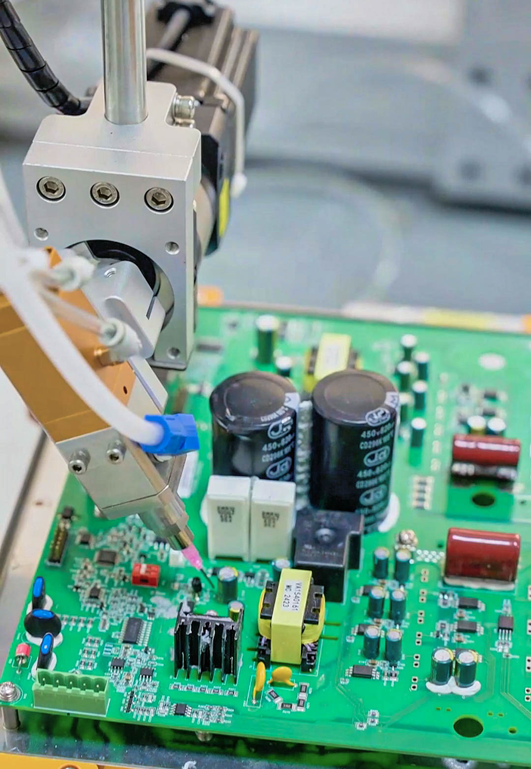 Double-station rotary glue dispensing machine for PCB boards 6