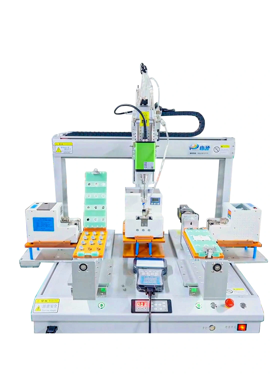 Three-feeder double-station screw locking machine 1