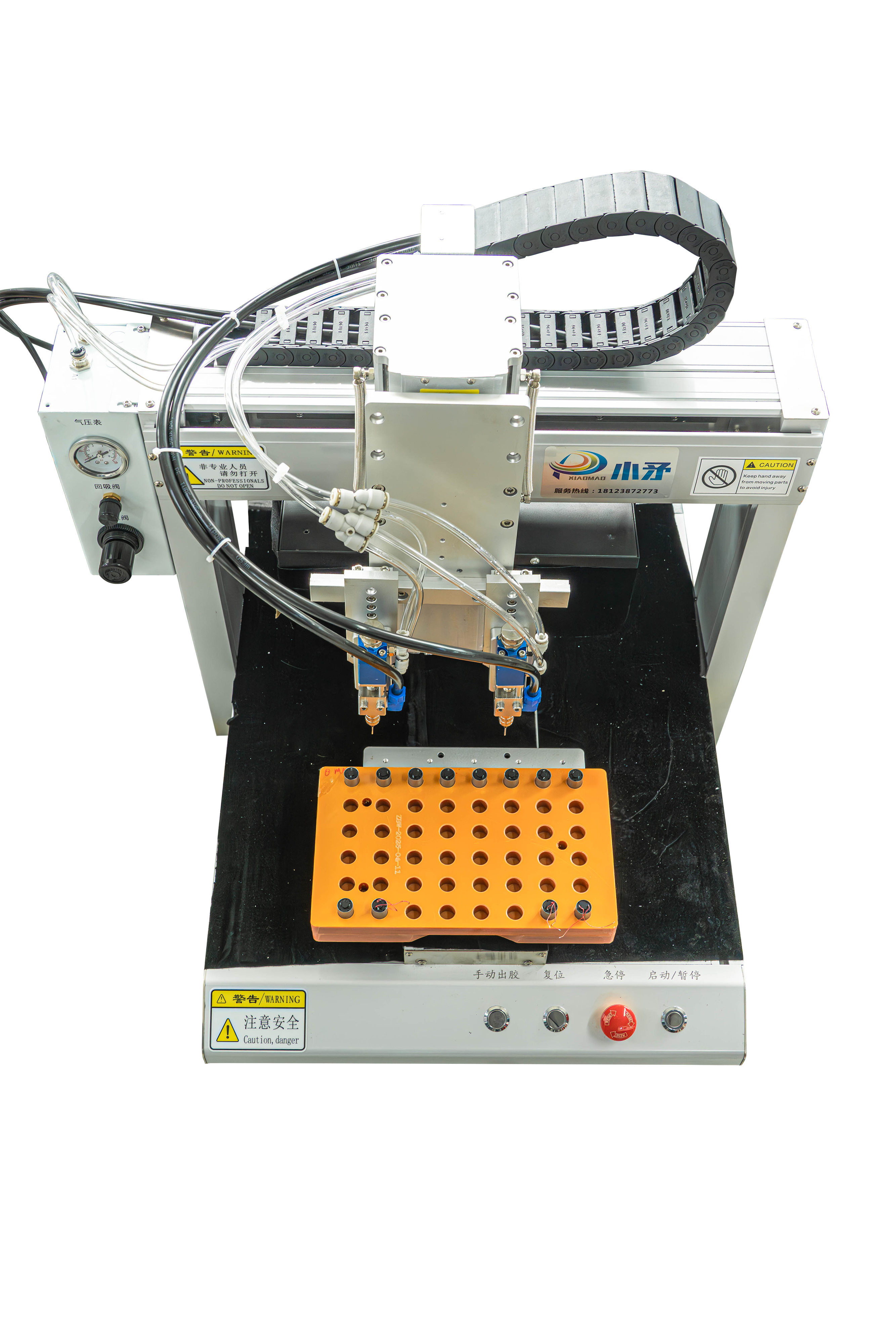 Máquina de dispensación de doble cabeza de curado UV 1
