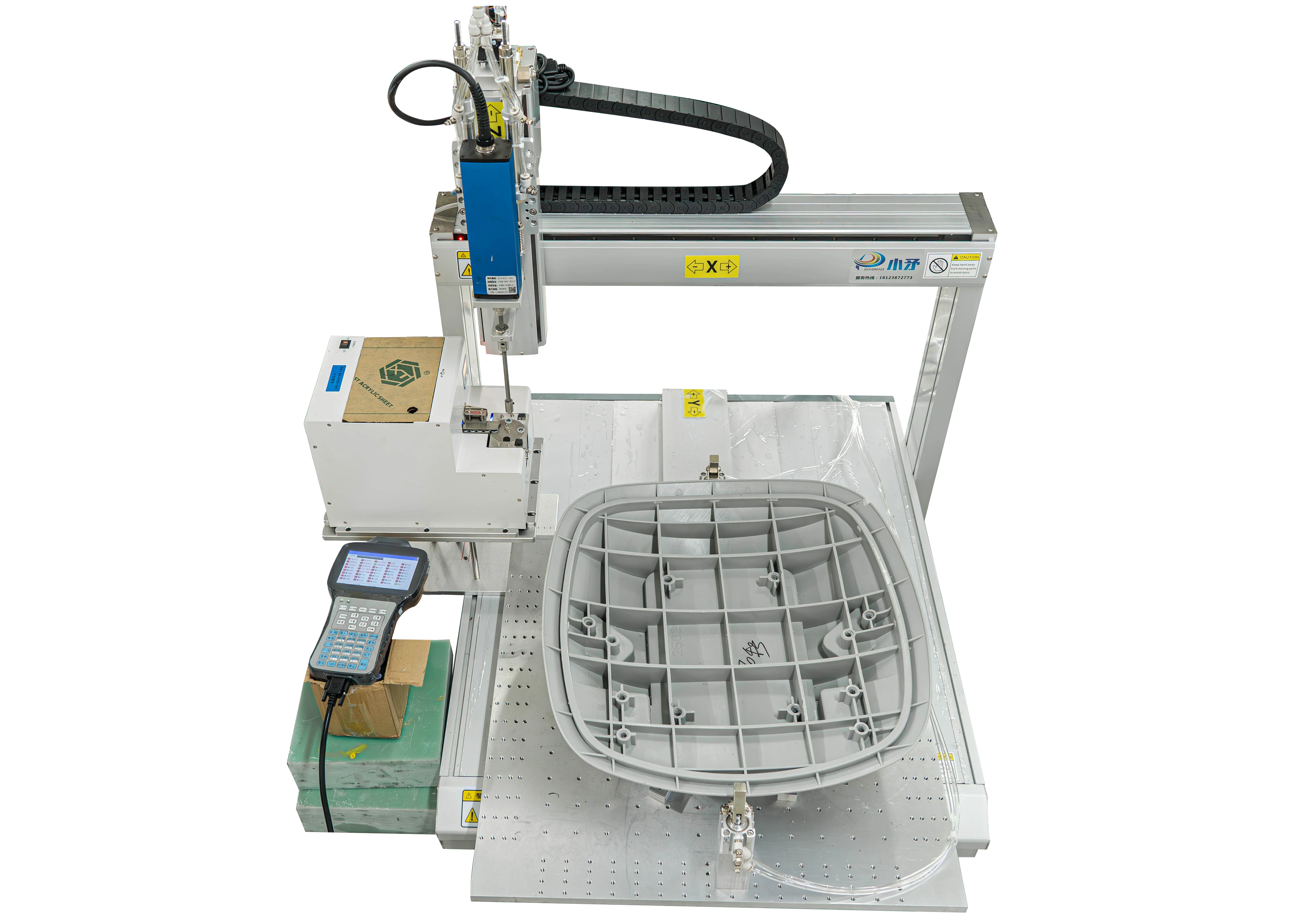Adsorption type screw locking machine for locking hexagon socket screws 1