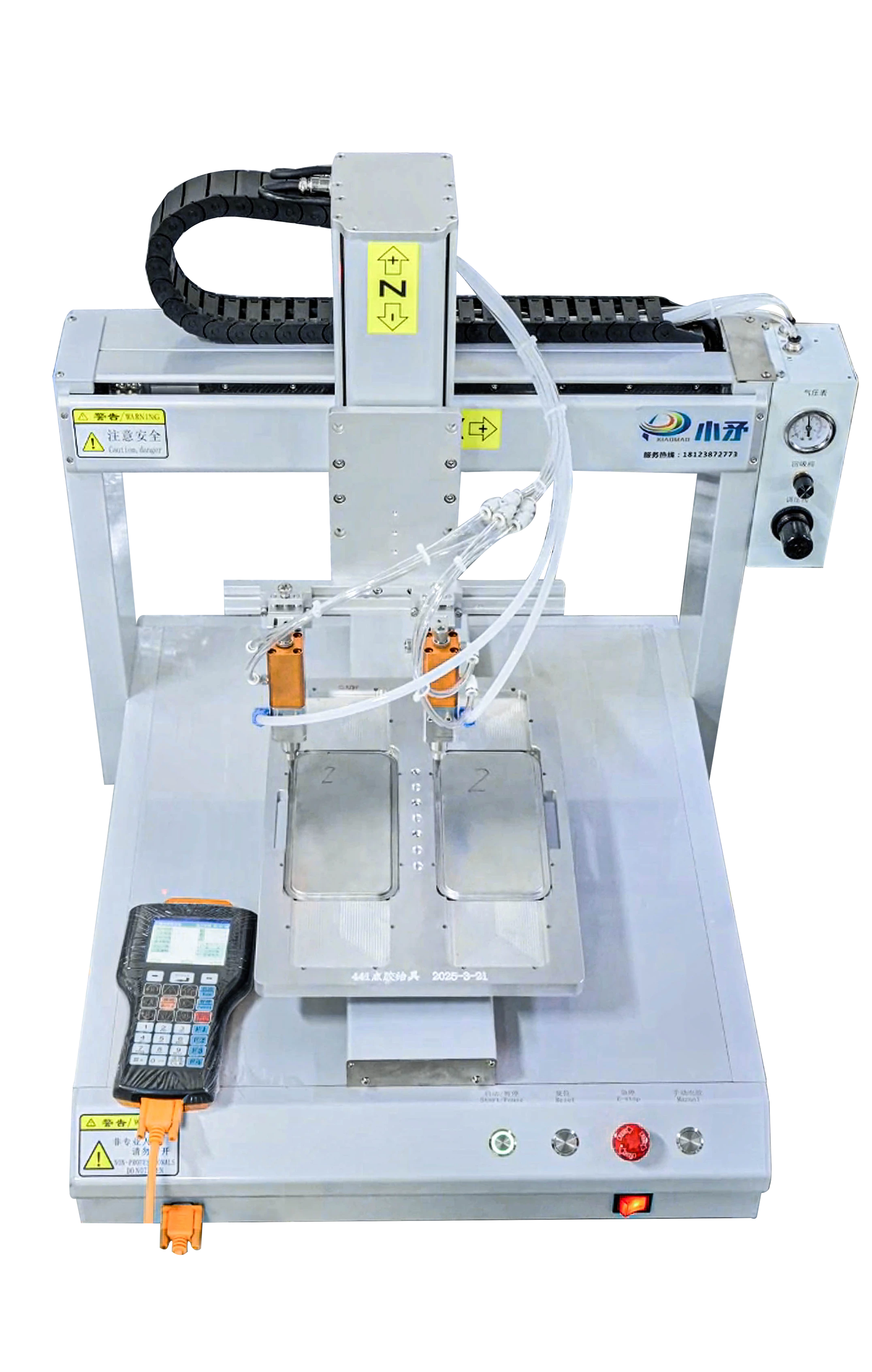 Single-station double-head silicone dispensing machine for hardware 1