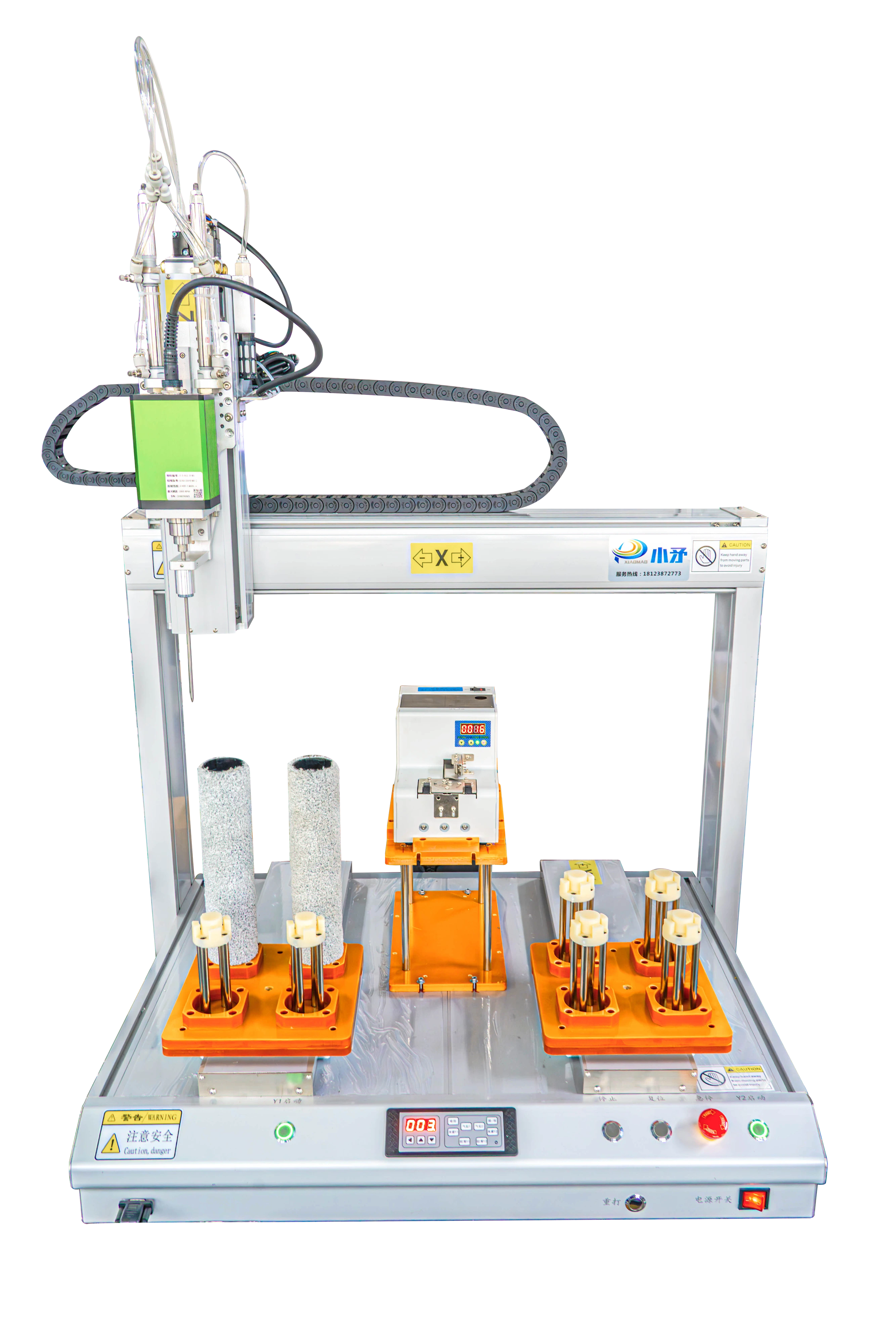 Double-station column screwdriver bit heightening machine 1
