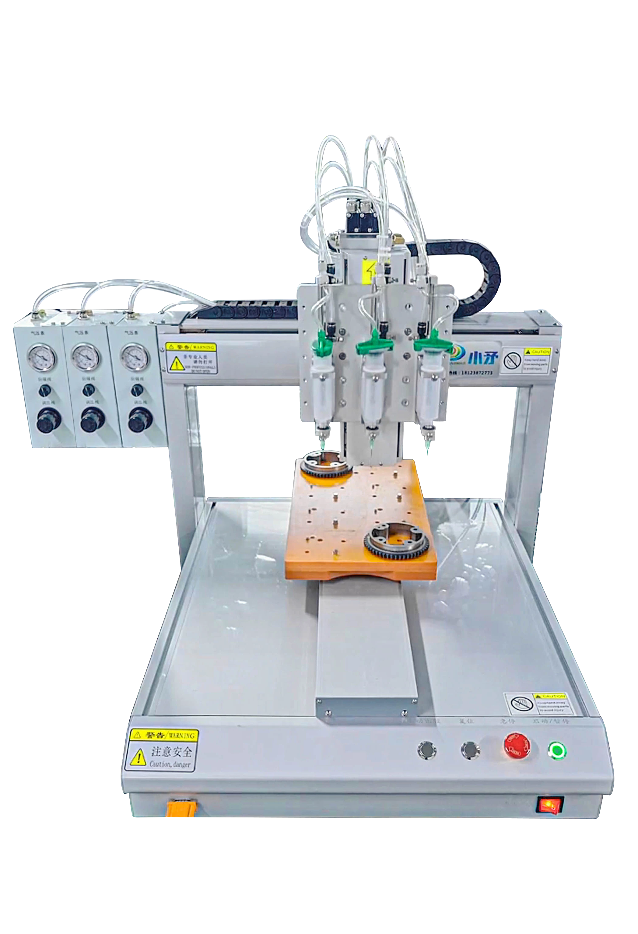 Single-station three-head glue dispensing machine 1