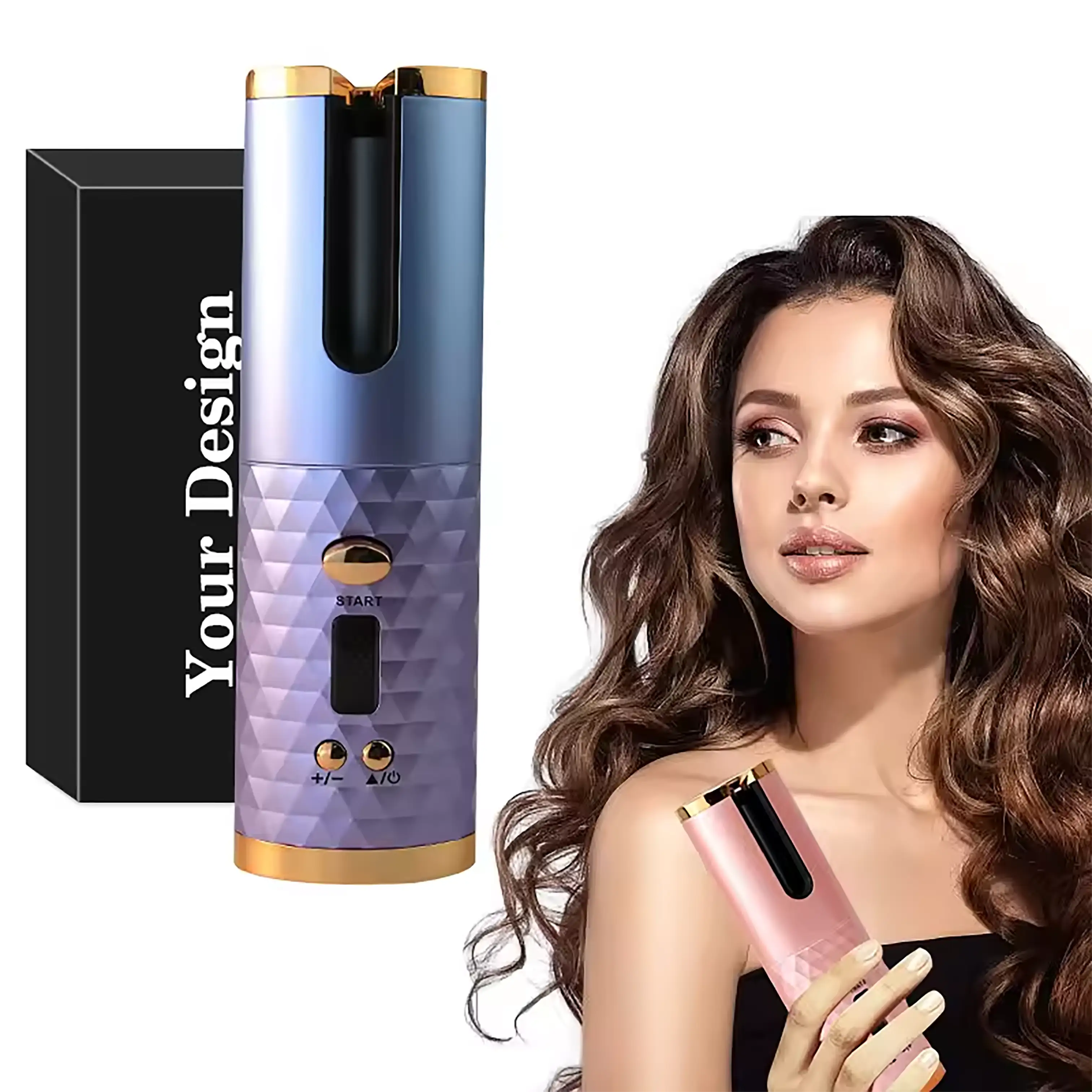 FP-502 Cordless Automatic Hair Curler Compact And Lightweight 1