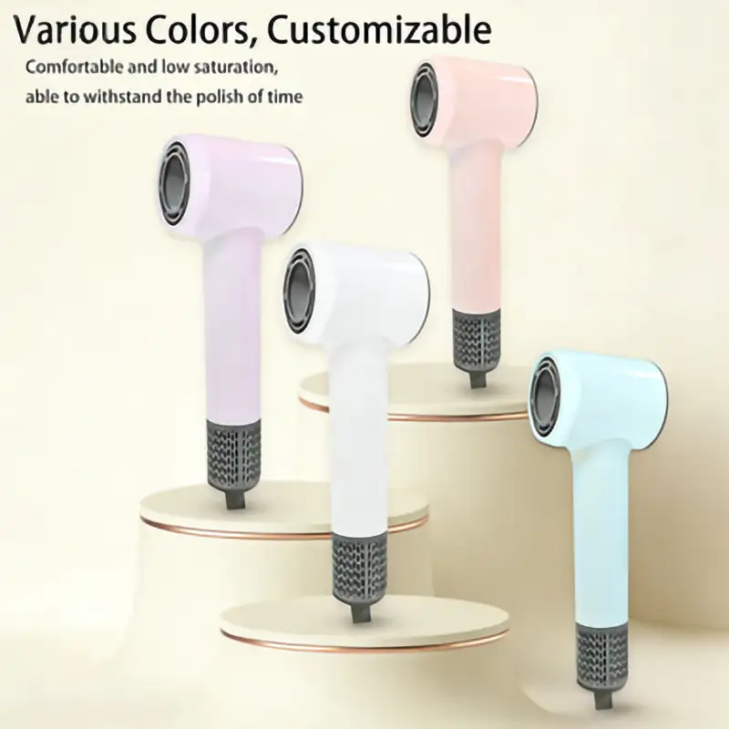 FP-V10 Portable Hair Dryer Mini Led Smart Intelligent Display Negative Ion High-speed Hair Dryer 1