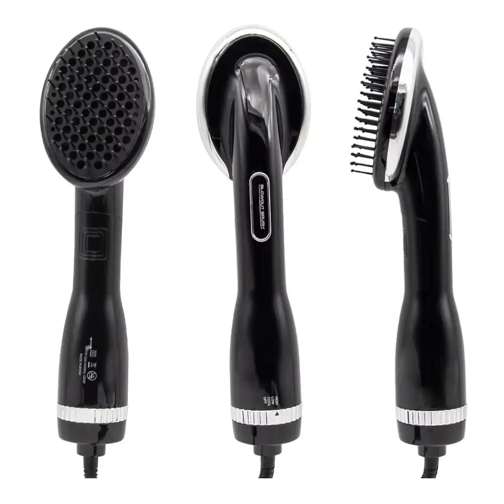 FP-2019 Professional 1200W Hot Air Paddle Brush 2-in-1 Negative Ion Hair Dryer & Styler for Smoothing & Massaging 1
