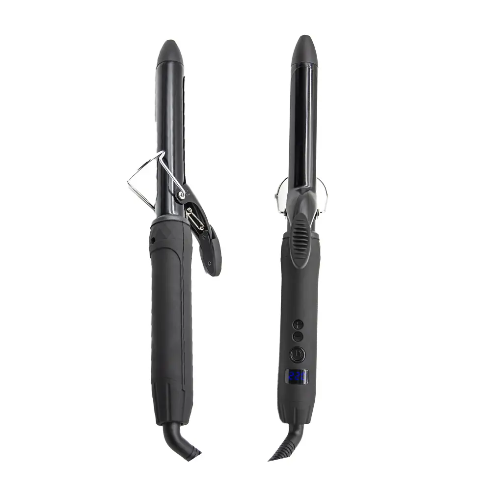 FP-347 Professional Classic Curling Iron with Clamp PTC Fast Heating LCD Hair Curler 1