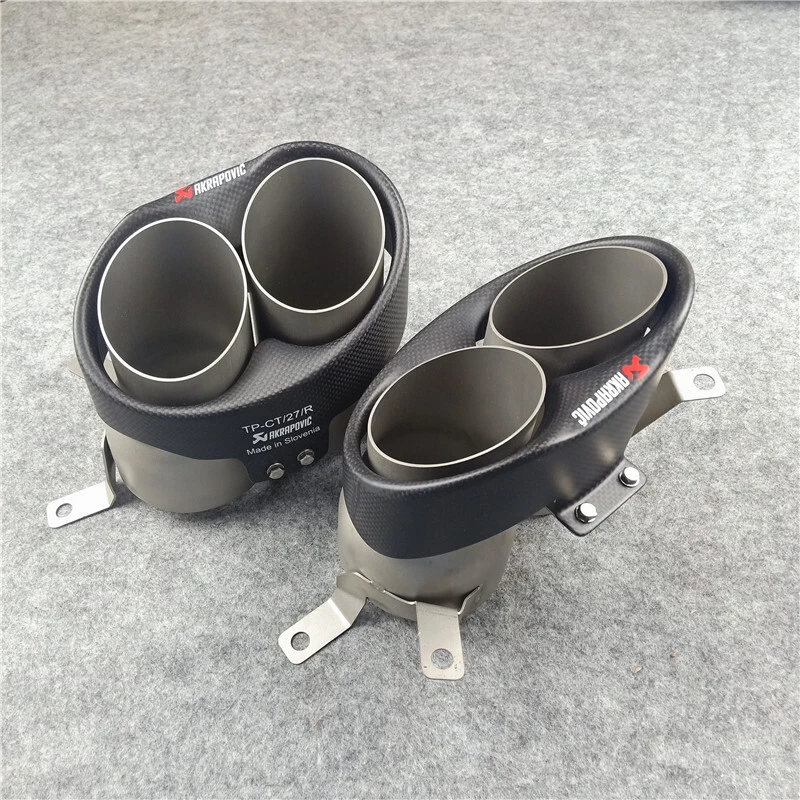 Akrapovic tubo de escape silenciador para audi rs4 rs5 rs6 rs7 1