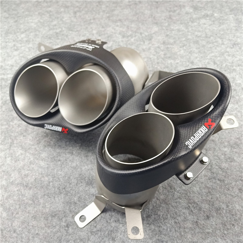 AKRAPOVIC Exhaust Pipe Muffler Tailpipe For Audi RS4 RS5 RS6 RS7 3