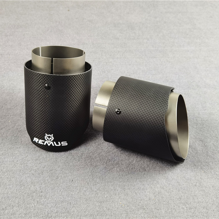 Rear Tail Throat REMUS Exhaust Pipe Frosted Matte Muffler Tip 2