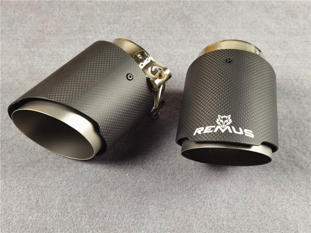 Rear Tail Throat REMUS Exhaust Pipe Frosted Matte Muffler Tip 3
