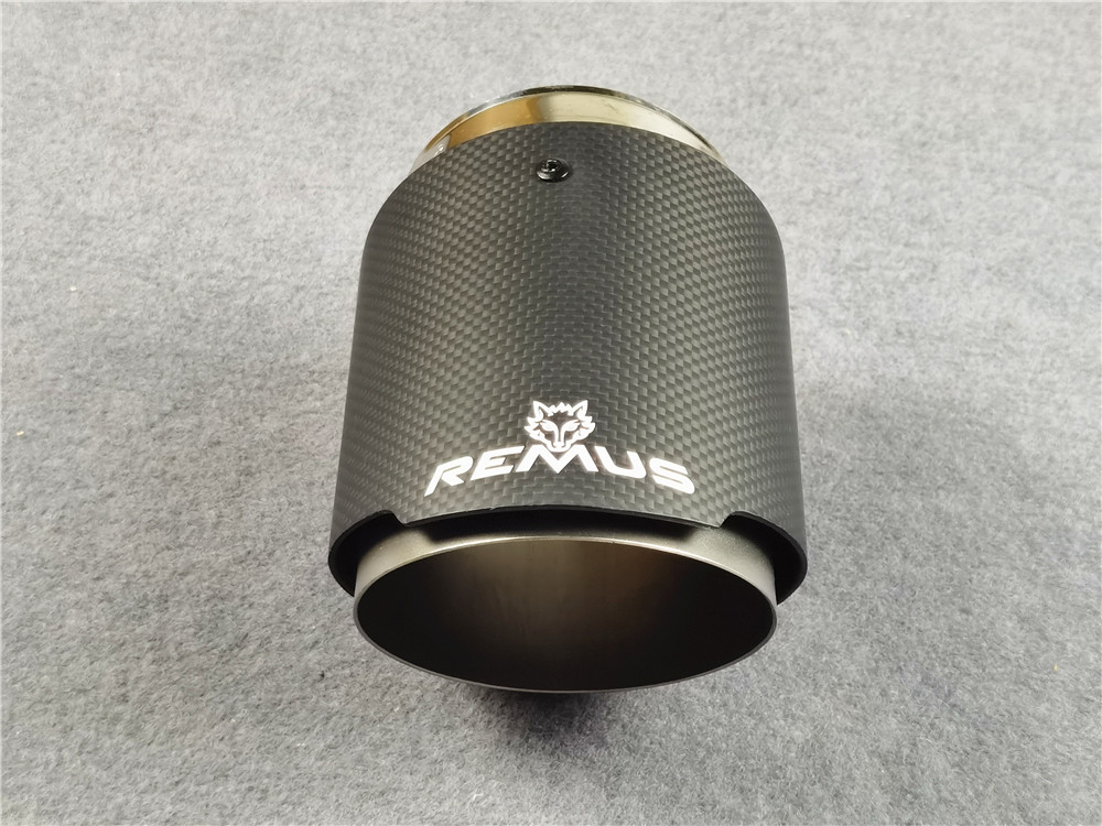 Rear Tail Throat REMUS Exhaust Pipe Frosted Matte Muffler Tip 6