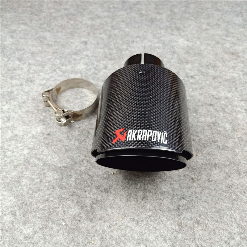 Tuyau d'échappement universel en carbone pour embout de tuyau d'échappement Akrapovic 4