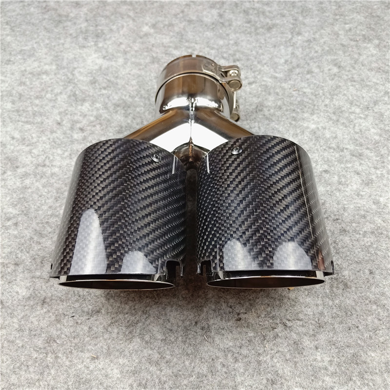 Y Model 4-Slots AKRAPOVIC Exhaust Pipe Tip Muffler Tail Throat 2