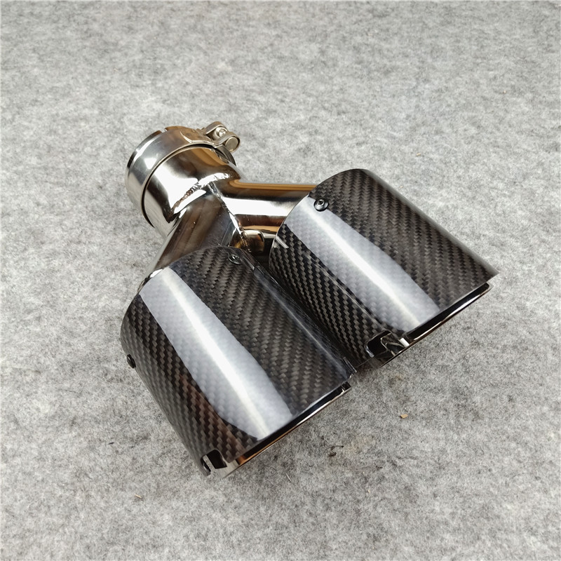 Y Model 4-Slots AKRAPOVIC Exhaust Pipe Tip Muffler Tail Throat 1