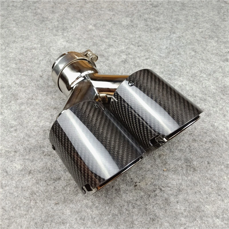 Y Model 4-Slots AKRAPOVIC Exhaust Pipe Tip Muffler Tail Throat 1