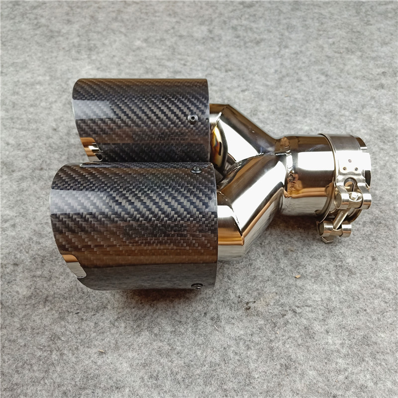 Y Model 4-Slots AKRAPOVIC Exhaust Pipe Tip Muffler Tail Throat 4