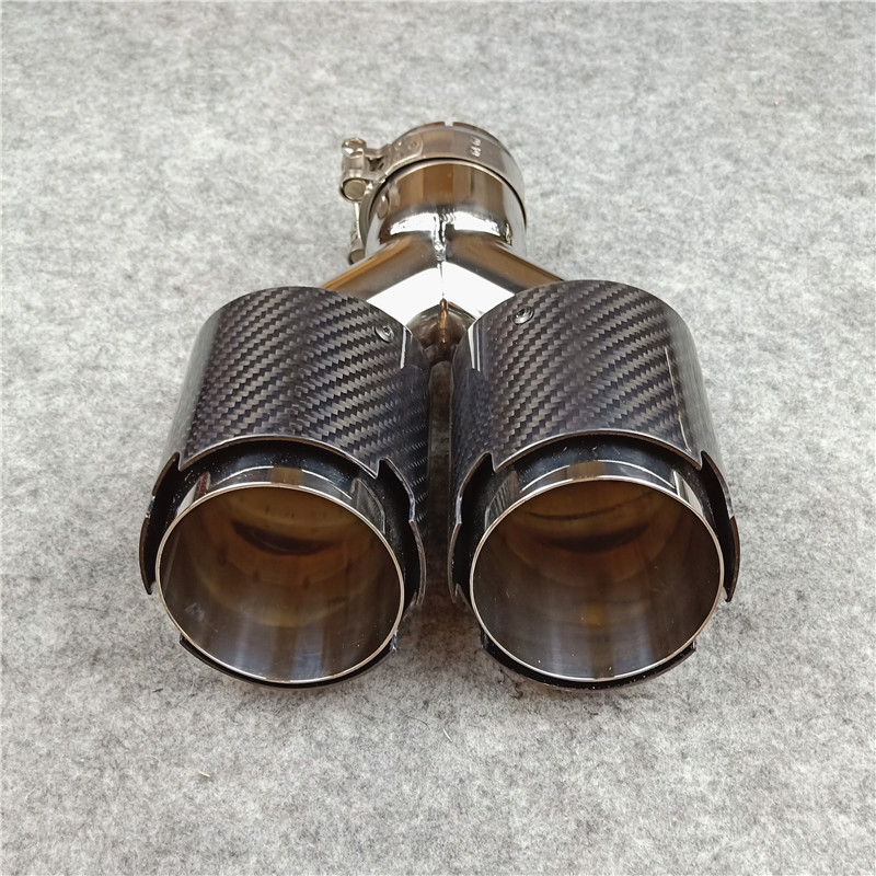 Y Model 4-Slots AKRAPOVIC Exhaust Pipe Tip Muffler Tail Throat 3