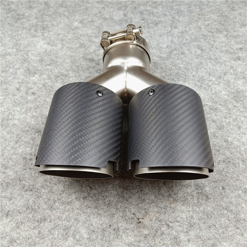 Y Model 4-Slots AKRAPOVIC Exhaust Pipe Tip Muffler Tail Throat 6