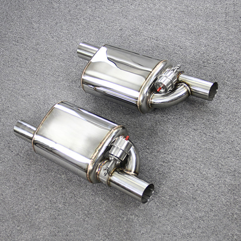 Exhaust System Universal Vacuum/Electric Valve Muffler 51*60*63*70*76MM 1