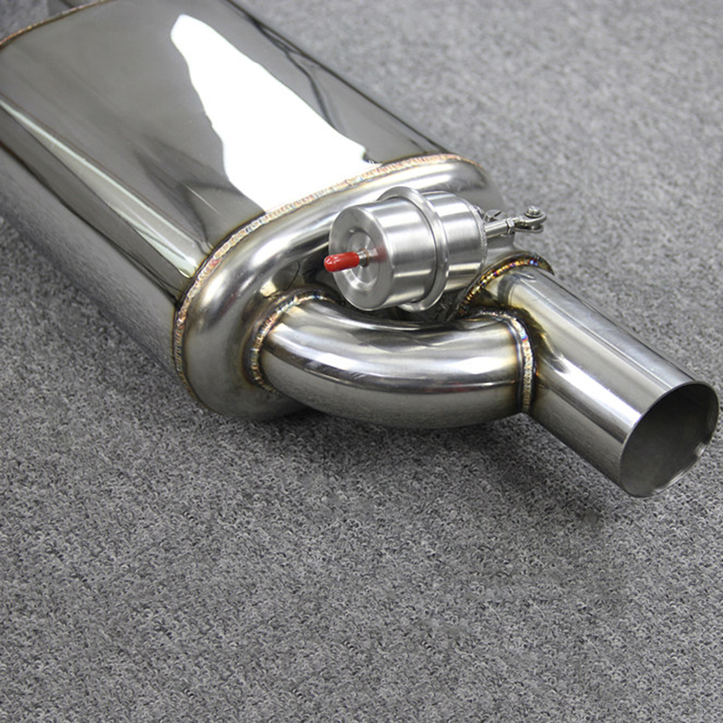 Exhaust System Universal Vacuum/Electric Valve Muffler 51*60*63*70*76MM 4