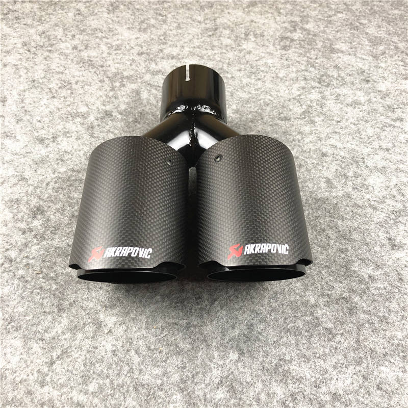 AKRAPOVIC Exhaust Pipe Y Model Carbon Stainless Muffler Tailpipe Tip 5