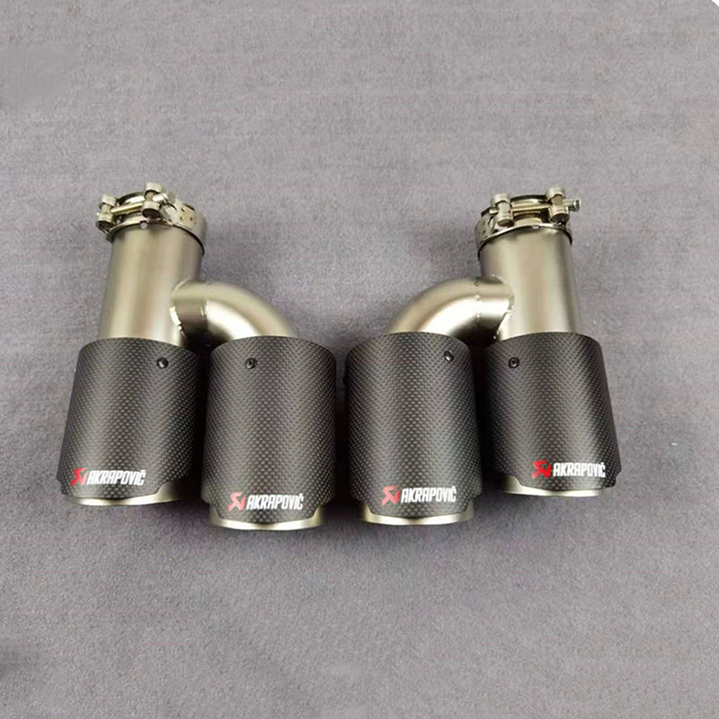 H Model Universal AKRAPOVIC Exhaust Pipe Tailpipe Muffler Tip 2