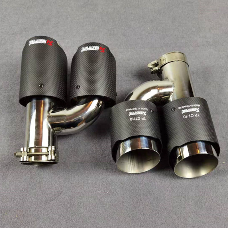 H Model Universal AKRAPOVIC Exhaust Pipe Tailpipe Muffler Tip 4
