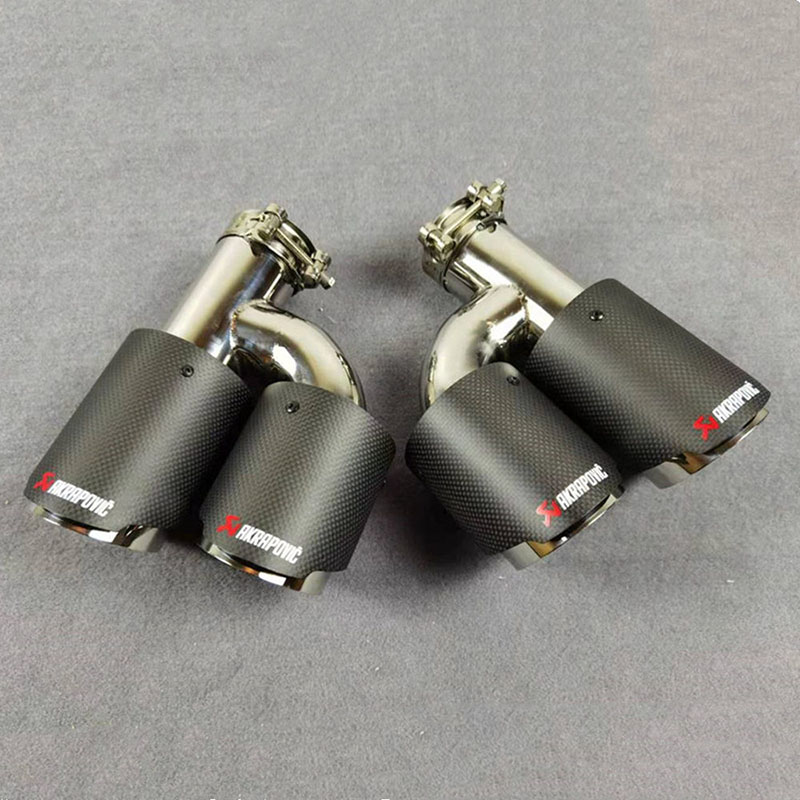 H Model Universal AKRAPOVIC Exhaust Pipe Tailpipe Muffler Tip 6