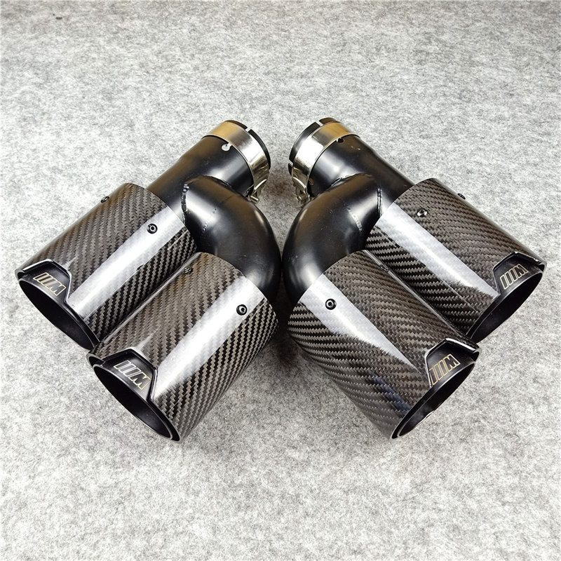 Carbone Inox ///M BMW Universal H Modèle Tuyau d’échappement Silencieux Tuyau d’échappement 3