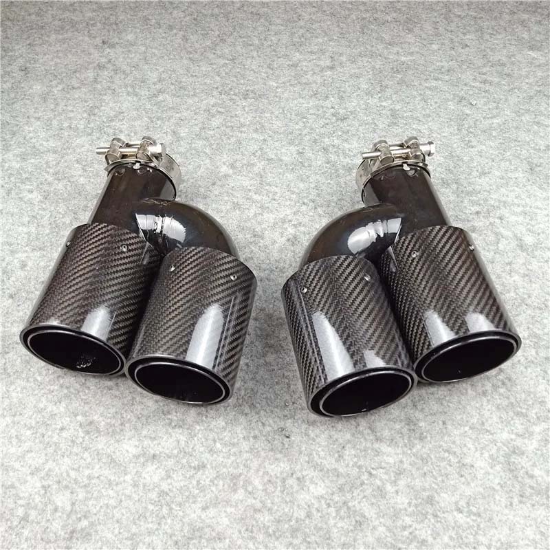 Carbone Inox ///M BMW Universal H Modèle Tuyau d’échappement Silencieux Tuyau d’échappement 4