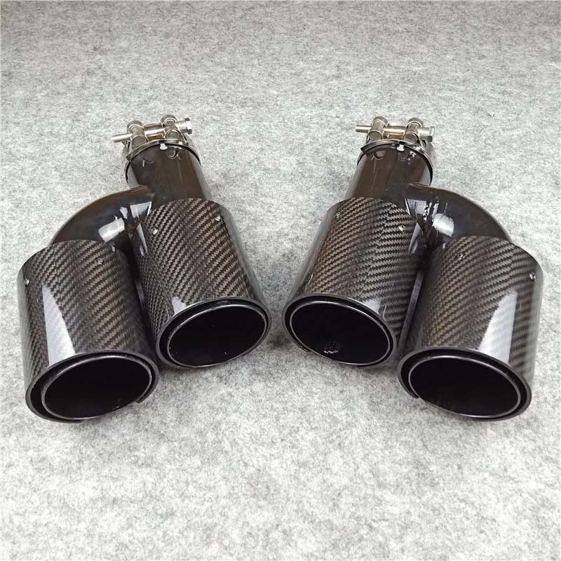 Carbone Inox ///M BMW Universal H Modèle Tuyau d’échappement Silencieux Tuyau d’échappement 5