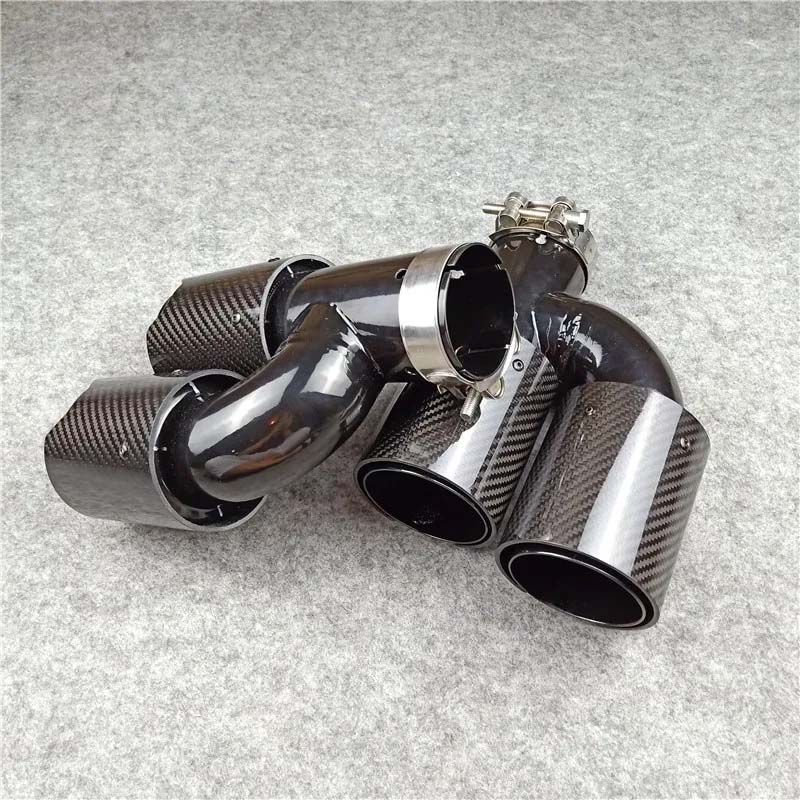 Carbone Inox ///M BMW Universal H Modèle Tuyau d’échappement Silencieux Tuyau d’échappement 6