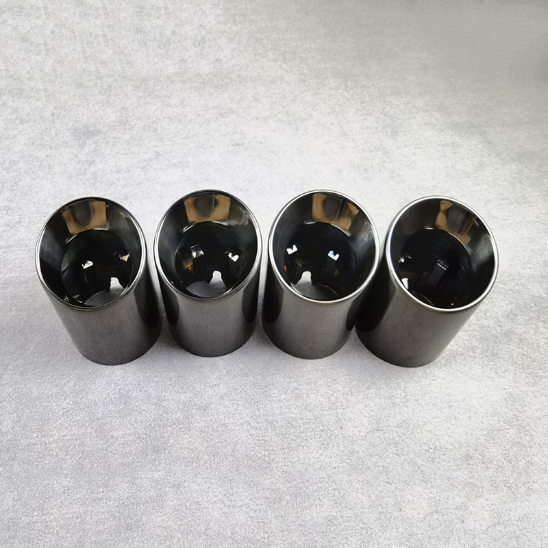For BMW M2C M2 M3 M4 Titanium Black Tail Throat Muffler Exhaust Tip 4