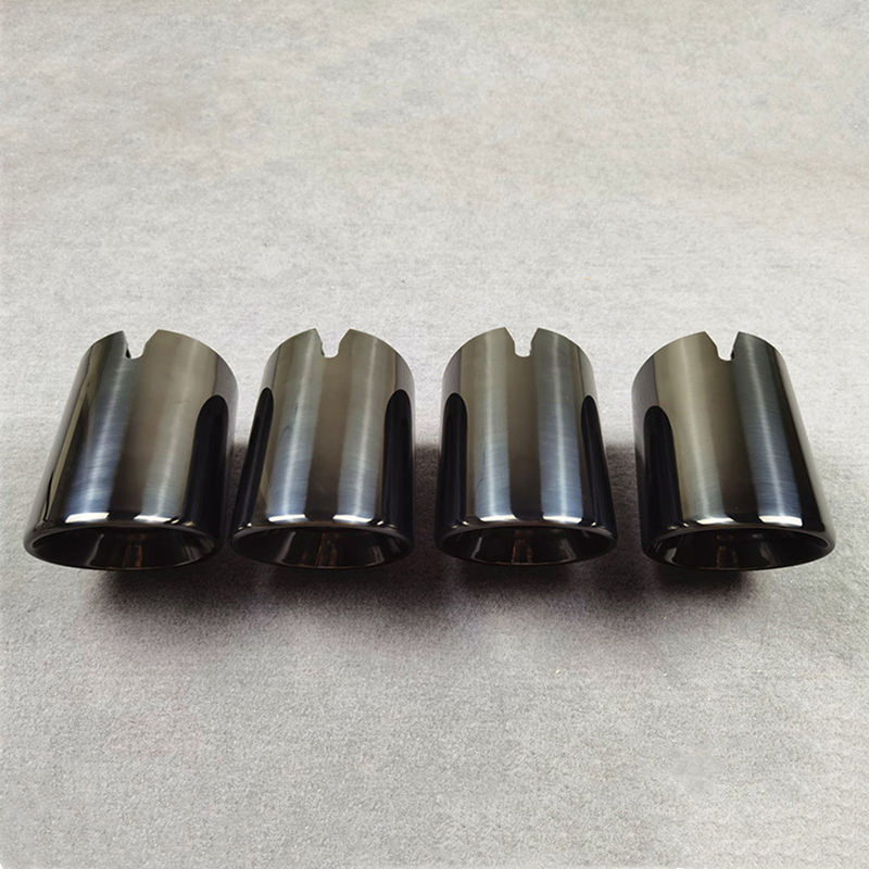For BMW M2C M2 M3 M4 Titanium Black Tail Throat Muffler Exhaust Tip 3