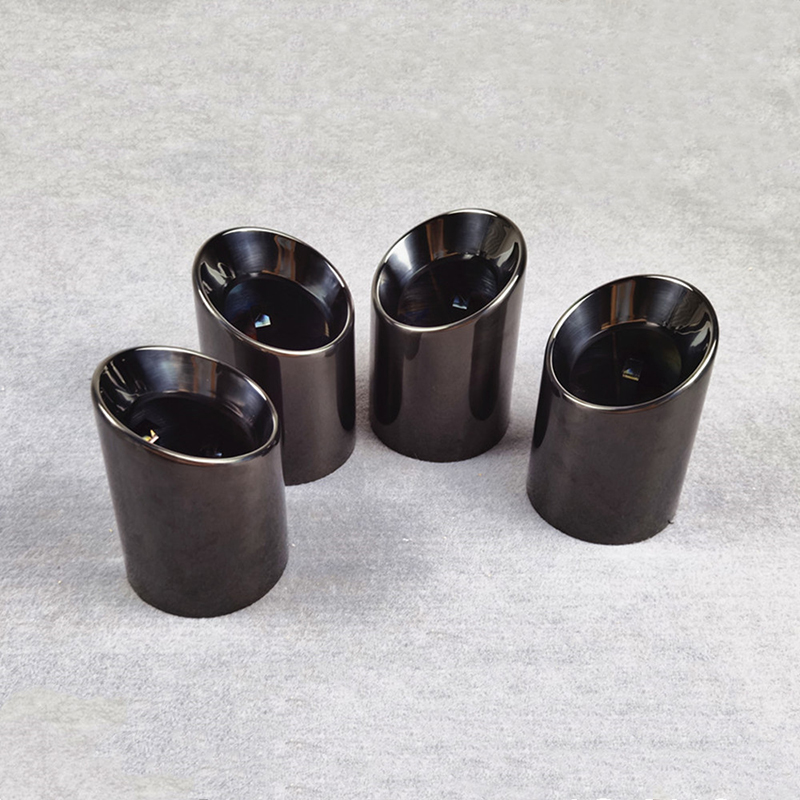For BMW M2C M2 M3 M4 Titanium Black Tail Throat Muffler Exhaust Tip 2