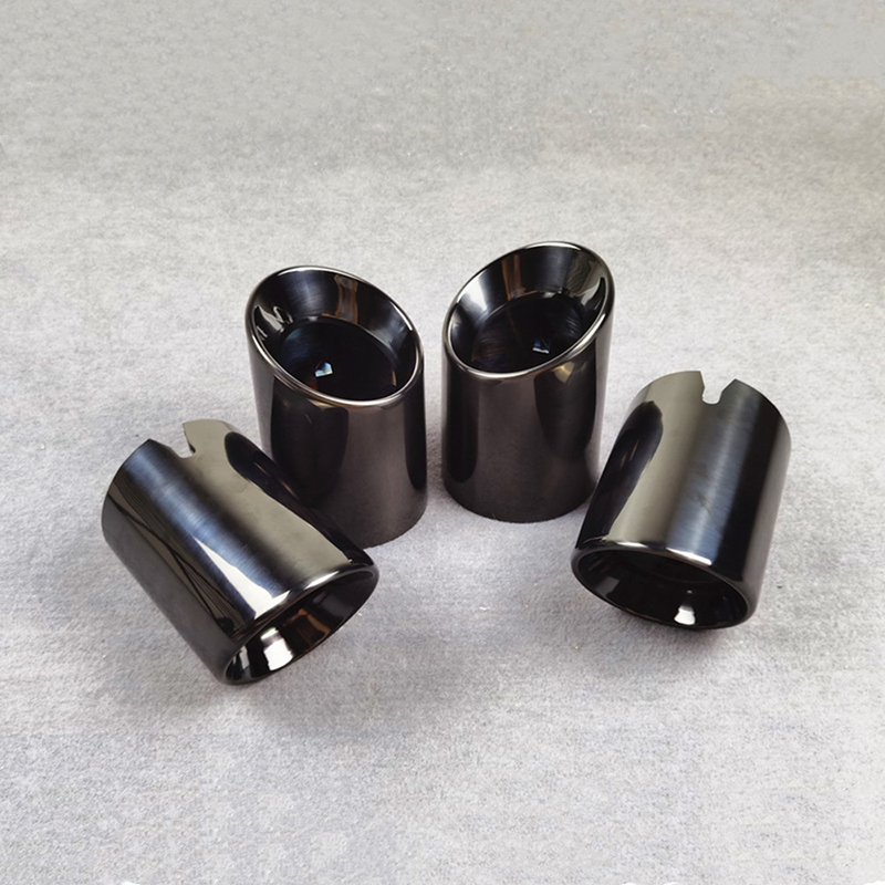 For BMW M2C M2 M3 M4 Titanium Black Tail Throat Muffler Exhaust Tip 1