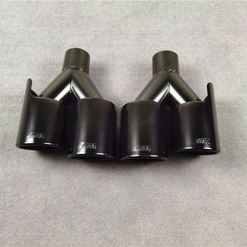 Y Model Titanium Black Exhaust Pipe Tip For BMW Universal Car 1