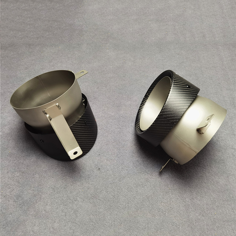 AKRAPOVIC Exhaust Pipe Muffler Tip Tailpipe Nozzles For AUDI R8 3