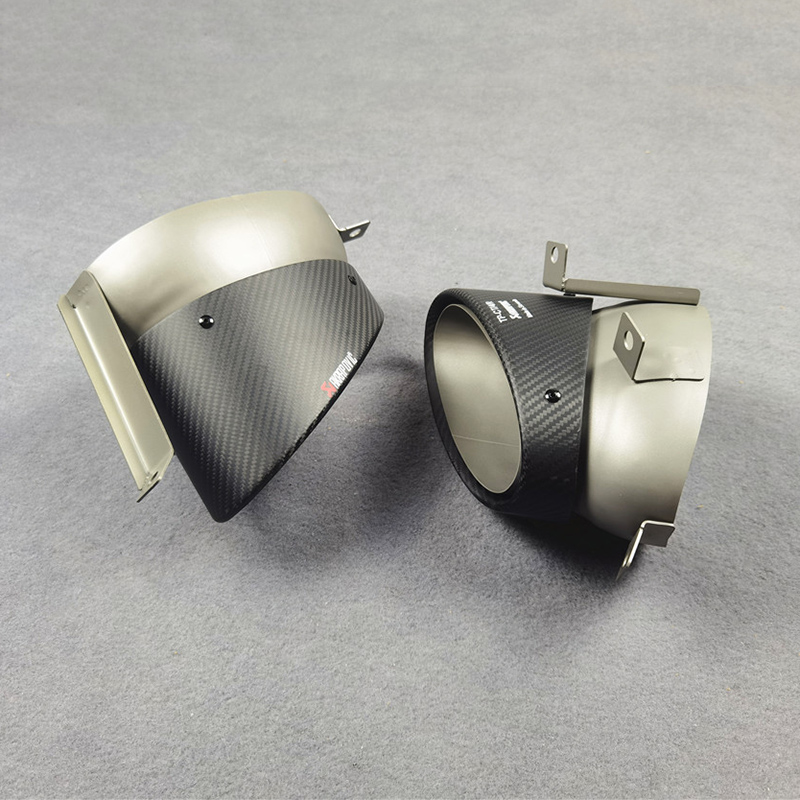 AKRAPOVIC Exhaust Pipe Muffler Tip Tailpipe Nozzles For AUDI R8 4