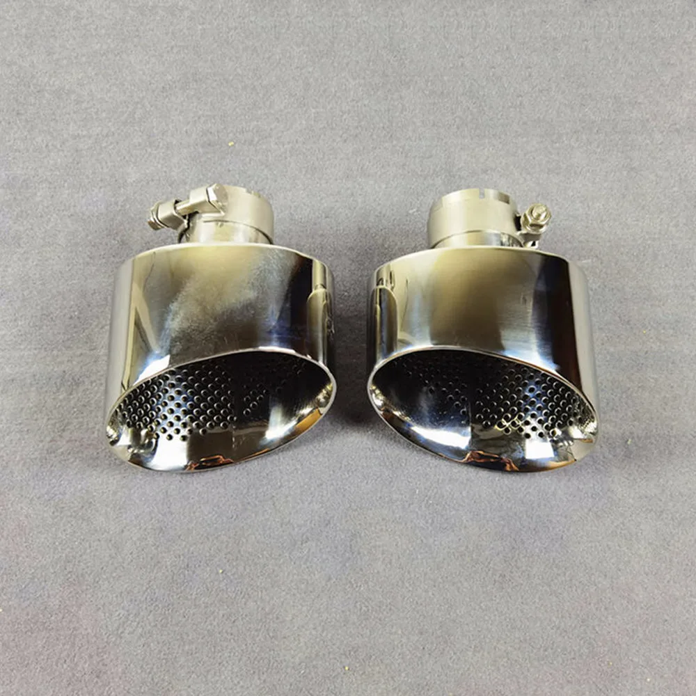 Tubo de escape prateado/preto para AUDI A3 Change RS3 /A4 Change RS4 1