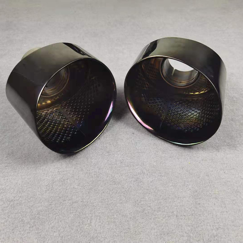 Silver/Black Exhaust Pipe For AUDI A3 Change RS3 /A4 Change RS4 5