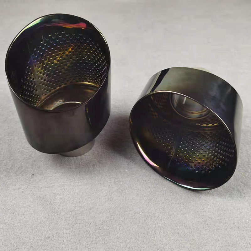 Silver/Black Exhaust Pipe For AUDI A3 Change RS3 /A4 Change RS4 6