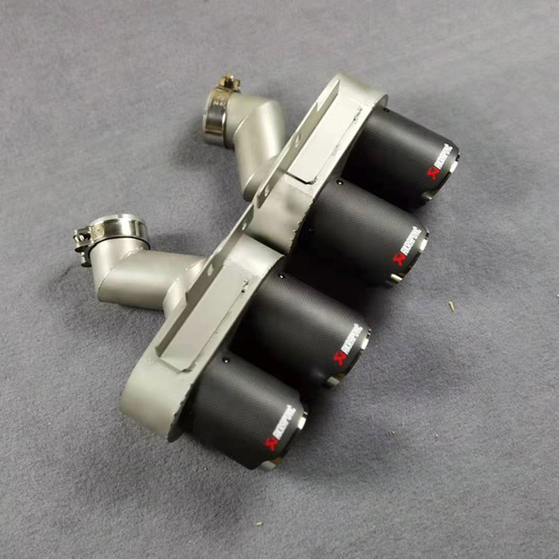 Exhaust Pipe Tip Muffler Tailpipe For AUDI A6L A7 C8 2019- 2021 3