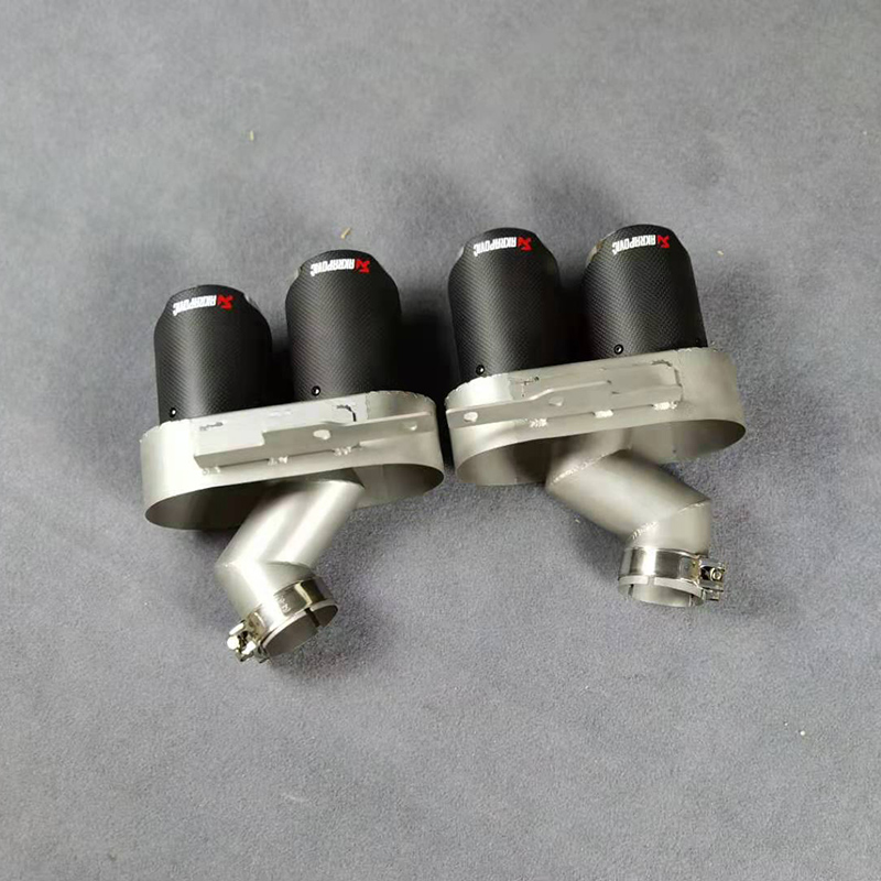 Exhaust Pipe Tip Muffler Tailpipe For AUDI A6L A7 C8 2019- 2021 6