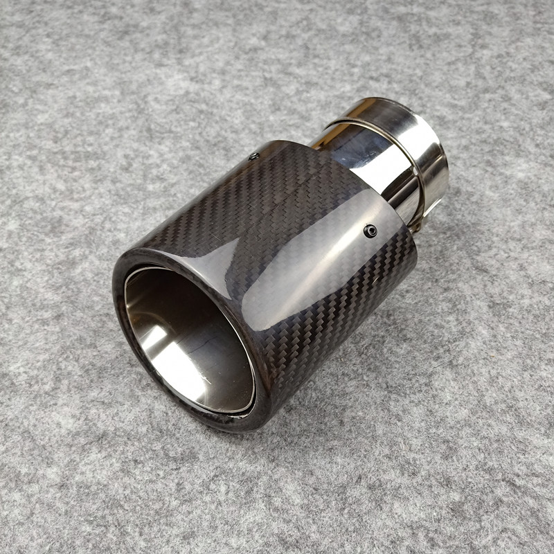 Oval Shape AKRAPOVIC Exhaust Pipe Red/Black Muffler Tailpipe Nozzles 5