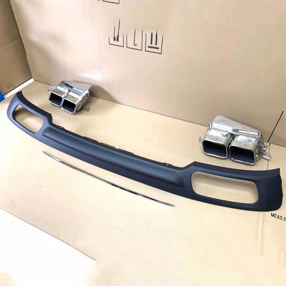 Rear Diffuser Double Exhaust Pipe For BMW 7 Series F01 F02 730 740 1