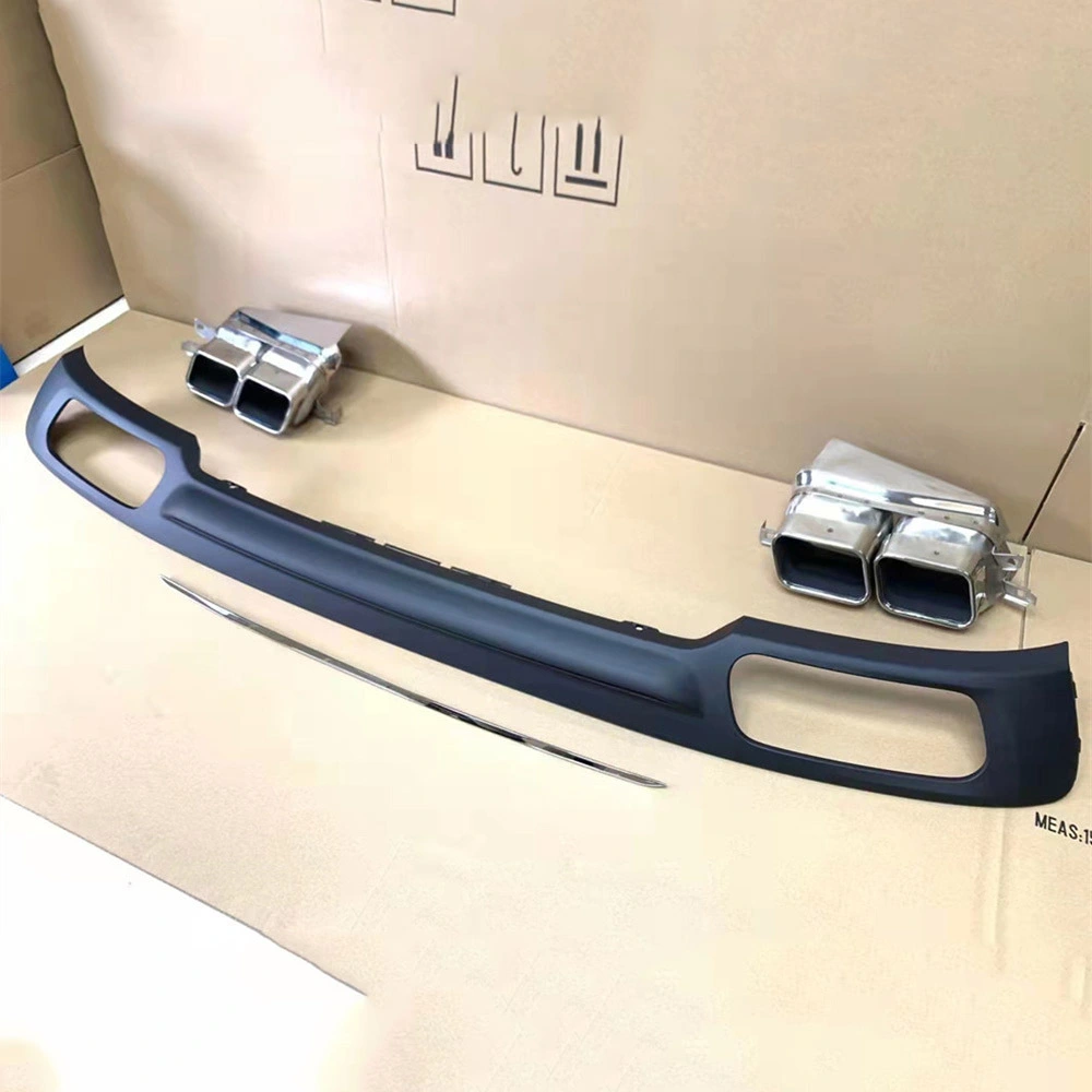 Rear Diffuser Double Exhaust Pipe For BMW 7 Series F01 F02 730 740 1